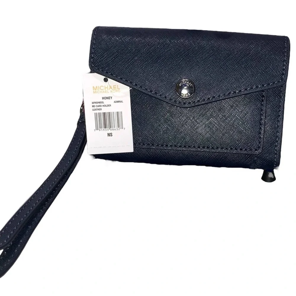 Michael Kors - Honey Card Holder Wallet, navy, NWT